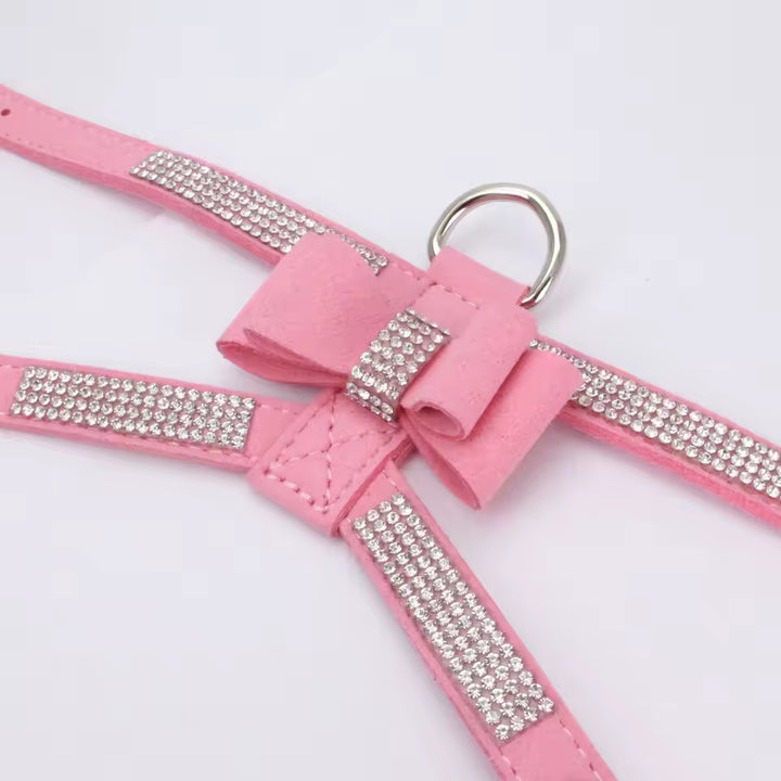 The Velvet Leather Bling Harness