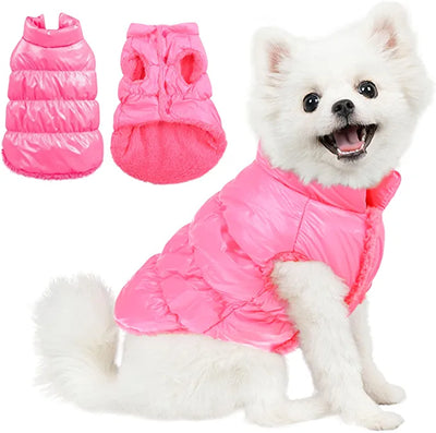 Puffer Coat - Pink - Pretty Paws Luxury Couture