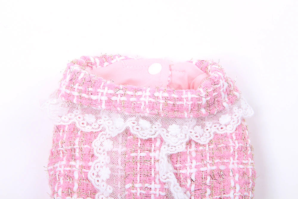 The Audrey Dog Dress In Pink - Pretty Paws Luxury Couture