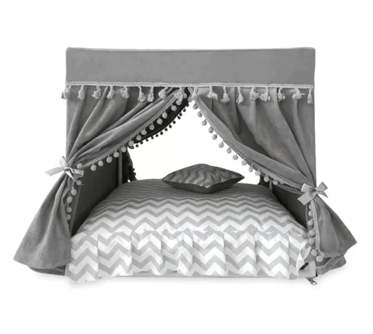 Luxury Princess Dog Bed With Canopy