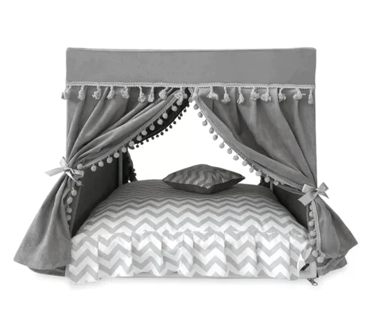 Princess dog online bed with canopy