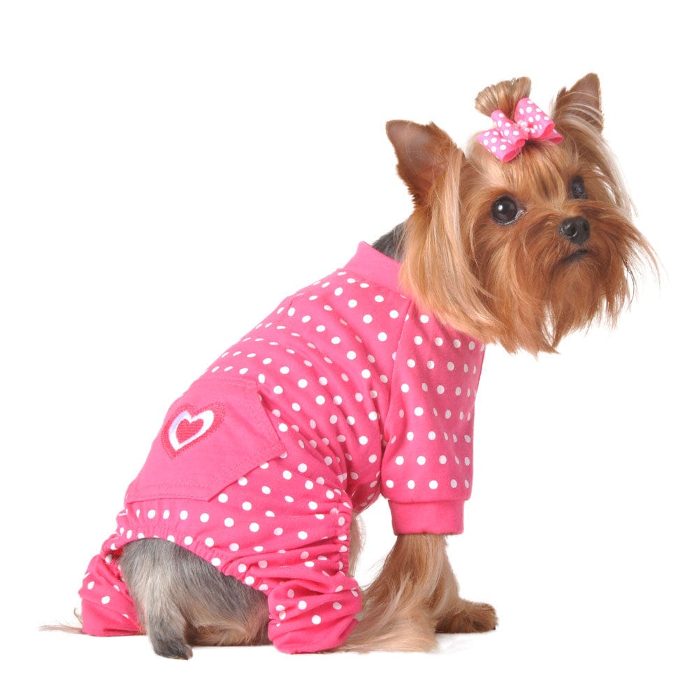 Pink Heart Jammies - Pretty Paws Luxury Couture