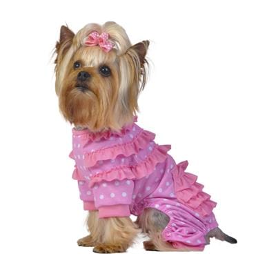 Ruffle Bloomer Jammies - Pretty Paws Luxury Couture